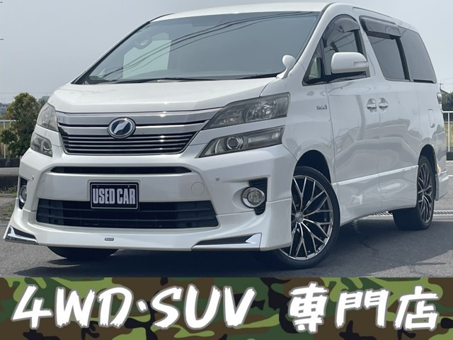ヴェルファイアハイブリッド 2.4 ZR 4WD モデリスタ 19インチアルミ ナビ TV BT ETC