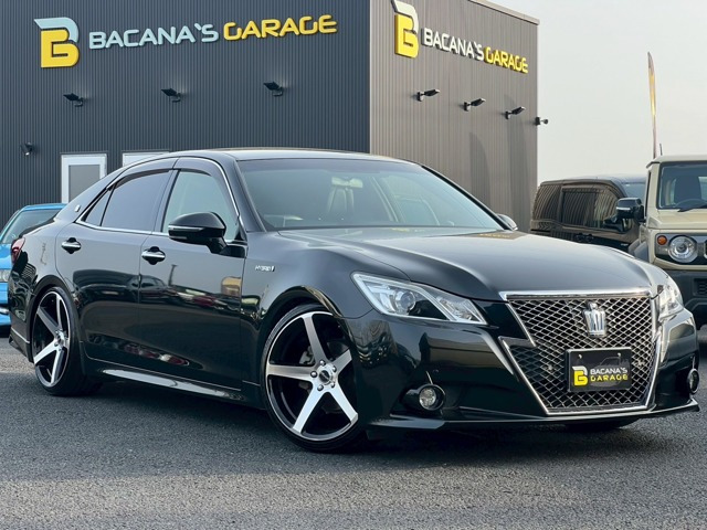 クラウンアスリート ハイブリッド 2.5 S 車高調 社外20インチホイール