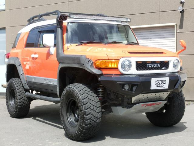 FJクルーザー 4.0 カラーパッケージ 4WD 5インチアップ ルーフキャリア ドラレコ