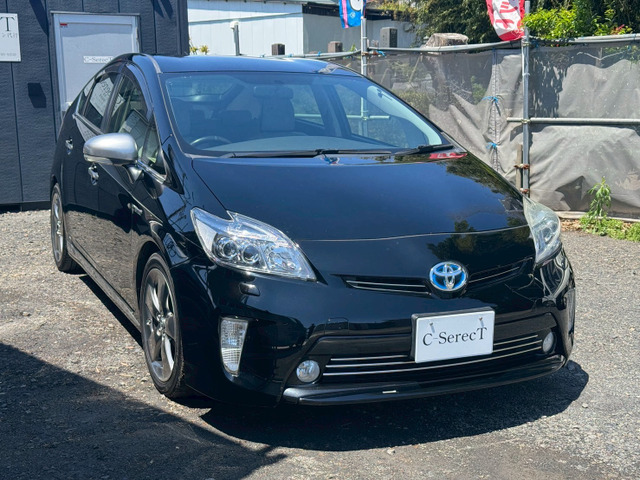 プリウス 1.8 S ツーリングセレクション マイコーデ ブルーハーフレザー!!