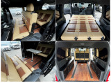 走行時は1シート3名ずつの乗車♪REVOシートの優れている点はシーンに応じて多彩なアレンジが効くんですね♪フルフラットベッドモード・ダイニングモード・トランスポーターモードまで簡単にアレンジOK♪