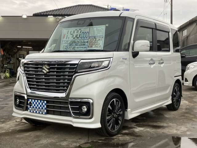 スペーシアカスタム ハイブリッド(HYBRID)  XSターボ ナビTV クルコン LED パトルシフト