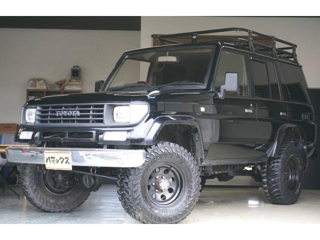 ランドクルーザープラド 3.0 SXワイド ディーゼル 4WD 2インチUP☆ルーフラック☆リア...