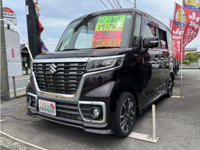 スペーシアカスタム ハイブリッド(HYBRID)  XS ☆全周囲カメラ☆ETC☆両側Aスラ☆