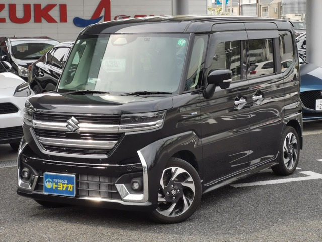 スペーシアカスタム ハイブリッド(HYBRID)  XSターボ スズキコネクト対応ナビ 全方位...