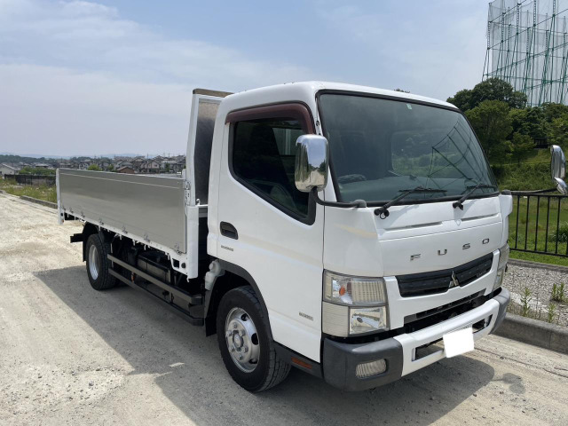 キャンター 3.0 ワイド ロング 全低床 ディーゼル 3.5t積載アルミ平ボディ・車検付き
