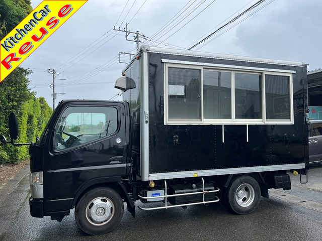 キャンター 3.0 セミロング 全低床 DX ディーゼル キッチンカー 8ナンバー グリドル付き
