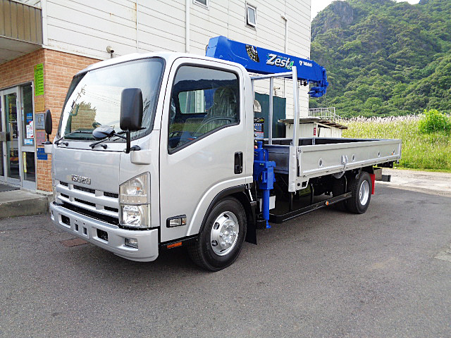 エルフ クレーン ユニック車 3.5t 超ロング