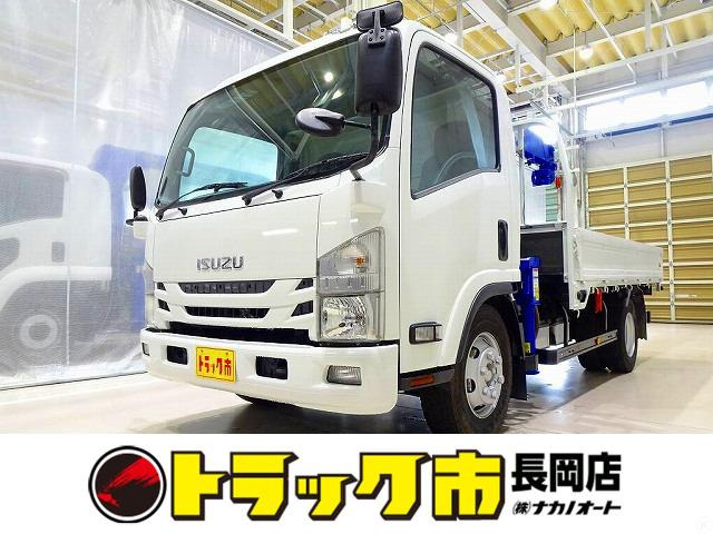 エルフ 3.0 ワイド ロング 高床 ディーゼル 3.85t タダノ4段クレーン付