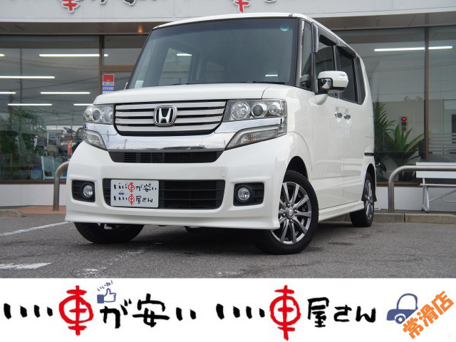 N-BOXカスタム G Lパッケージ 禁煙 スマキー ナビTV ETC HID