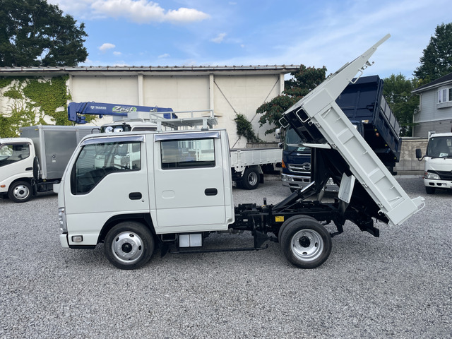 エルフ 3.0 ダブルキャブ フルフラットロー ディーゼル 1.75t ダンプ 右/左電動格ミラー