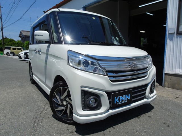 スペーシアカスタム XS ターボ 4WD 全方位カメラ付き純正8インチナビ 禁煙車