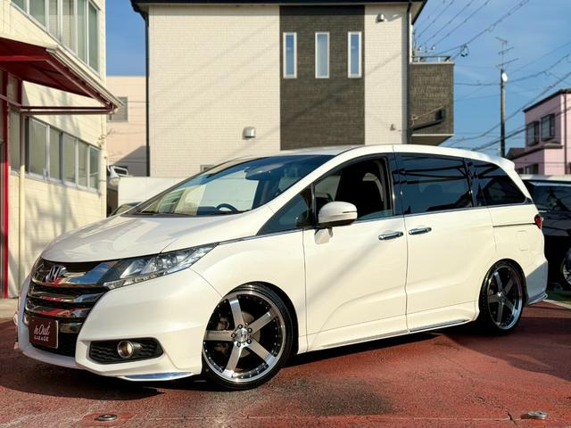 オデッセイ 2.4 アブソルート 車高調 社外20インチアルミ LED