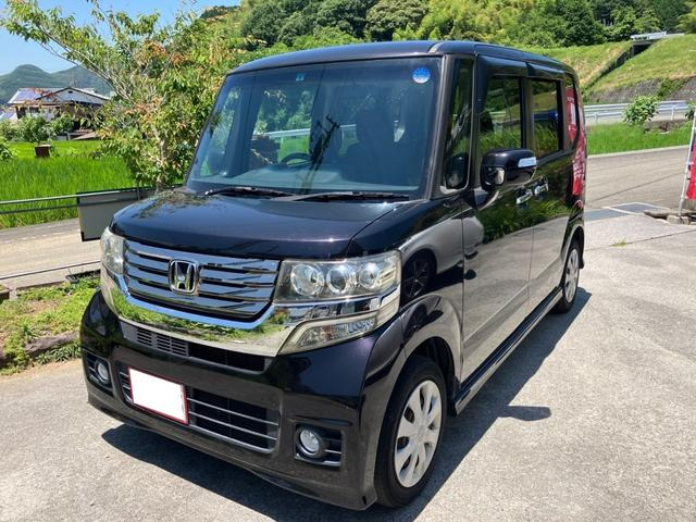 N-BOXカスタム G 片側電動スライドドア Bluetooth
