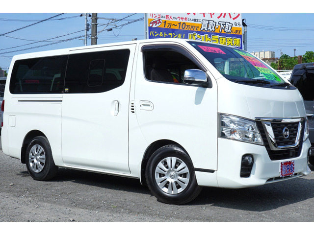 NV350キャラバン 2.0 プレミアムGX ロング 純LEDアラモニラナビWAC後窓ヒ-タ簿