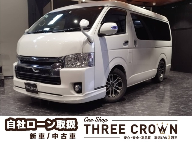 ハイエース 2.7 GL ロング ミドルルーフ ベッドキット 社外テール フルセグ