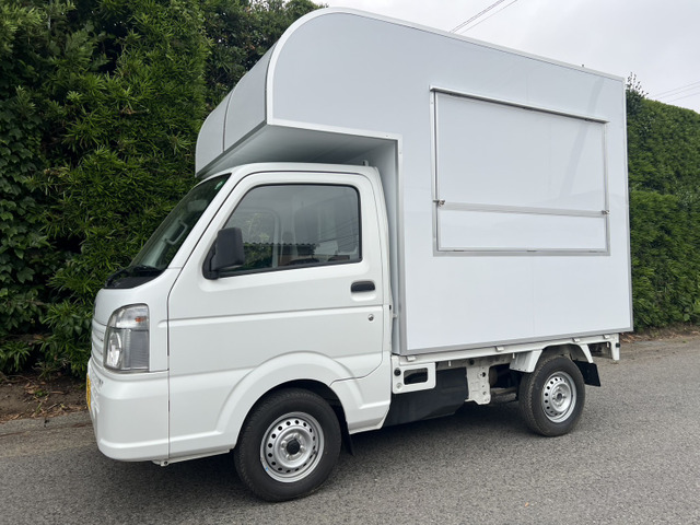 キャリイKC エアコン パワステ スズキ セーフティサポートキッチンカー 社外ナビ ETC ドラレコ