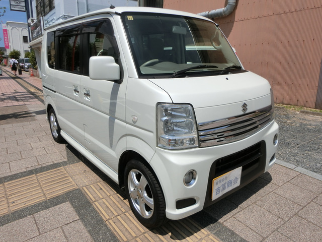 エブリイワゴンPZターボスペシャル 4WD車検満タン2年付!ナビバックカメラ!