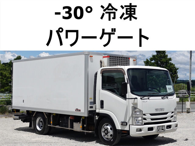 エルフ 冷蔵冷凍車 ワイドロング低温冷蔵冷凍格納パワーゲート