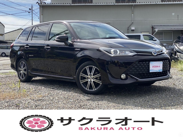 カローラフィールダー 1.5 ハイブリッド G W×B 白革シート 純正ナビ バックカメラ