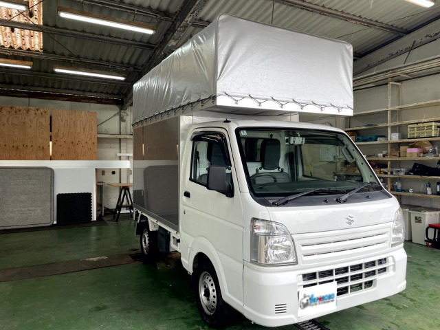 キャリイ KC エアコン パワステ アルミパネル架装車 高さ2.5M 低燃費