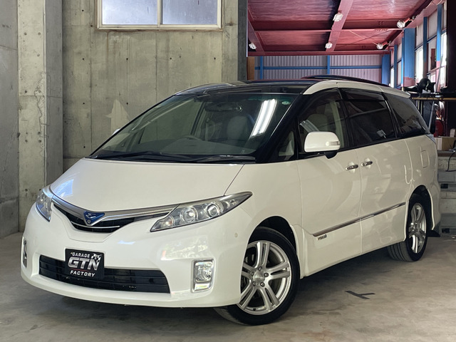 エスティマハイブリッド2.4 G 4WDエンスタ シートカバー サンルーフ