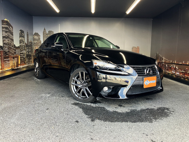 IS 250 禁煙車 黒半革 純正SDナビ バックカメ