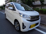 【中古車情報】三菱 eKカスタム T ターボ ナビ・TV 15AW ETC の中古車詳細（走行距離：11.7万km、カラー：パールホワイト、販売地域：大阪府東大阪市島之内）
