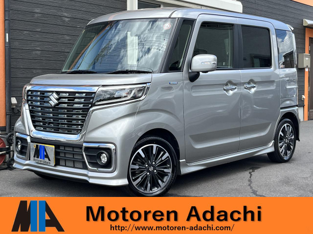スペーシアカスタムハイブリッド(HYBRID)  XSターボ 4WD1オーナー禁煙車 オプション多数