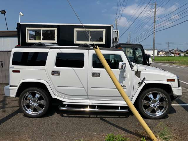 ハマー H2 タイプG 4WD ディーラー車 ブラックレザー サンルーフ の