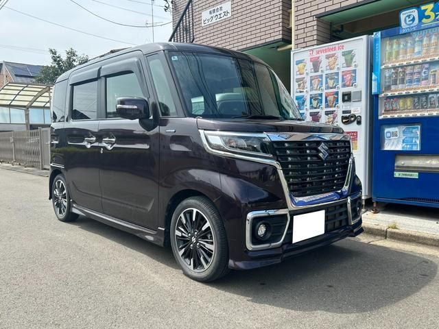 スペーシアカスタムハイブリッド(HYBRID)  XSターボ 4WDETC SDナビ 両側電動スライドドア
