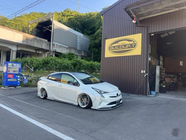 プリウス 1.8 S エアサス オーバーフェンダー 社外アルミ