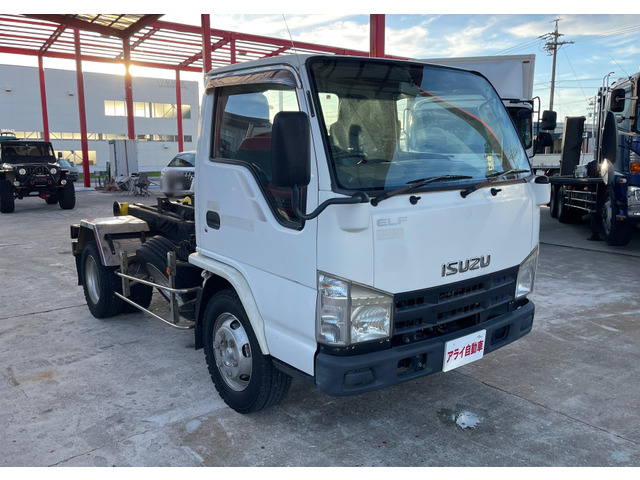 エルフ アームロール 積載4t コンテナ専用車 脱着装置付き