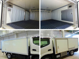 荷台内寸:293×155×105(109) 床ステンレス/プラスチックすのこ付 左サイドスライドドア(92cm/100cm) 水抜き穴前後2対 荷室灯1個 -22度～35度設 -12度確認