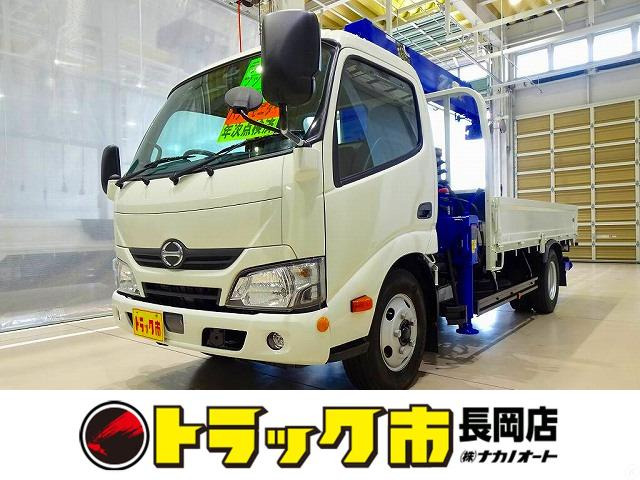 デュトロ 4.0 ロング 高床 ハイルーフ ディーゼル 3t 標準ロング タダノ5段クレーン付