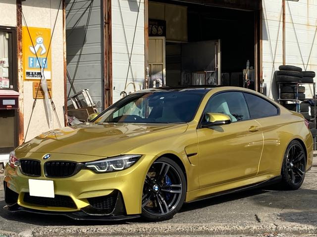 M4クーペカーボンエアロ カーボンエアロ 白革シート メモリー付きパワーシート ナビ