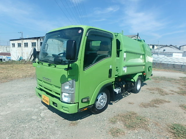 エルフ 塵芥車 4.2立方米連続作動汚水タンク付き