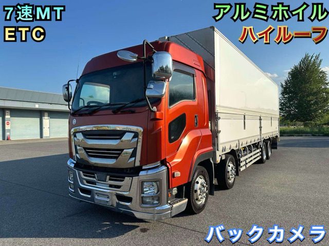 ギガ ウィング 4軸低床 7速MT ハイルーフ ETC