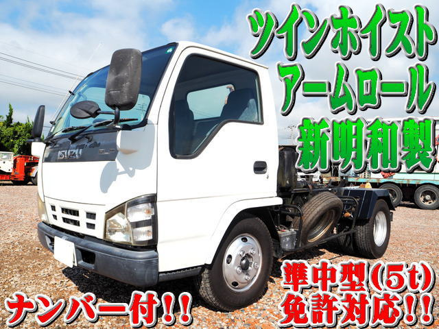 エルフ アームロール 新明和製 アームロール ツインホイスト