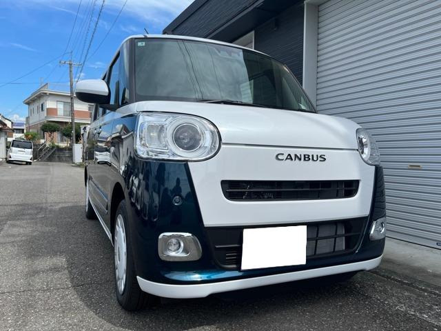 ムーヴキャンバス ストライプス Gターボ 届出済未使用車 メーカー保証付き