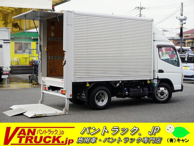 キャンター アルミバン 10尺 2トン 跳上 垂直パワーゲート