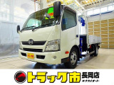 お問合せ管理No.E021 H28 デュトロ 3.95t 高床 ワイドロング アルミブロック タダノ4段クレーン付