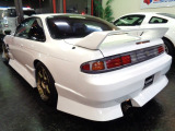 パールホワイトパールカラーフルエアロ&ワイドフェンダー&エアロボンネット&&大型Rスポイラー&RAYS製TE37アルミ&HIDライト&F対向キャリパー他ドレスアップ仕様