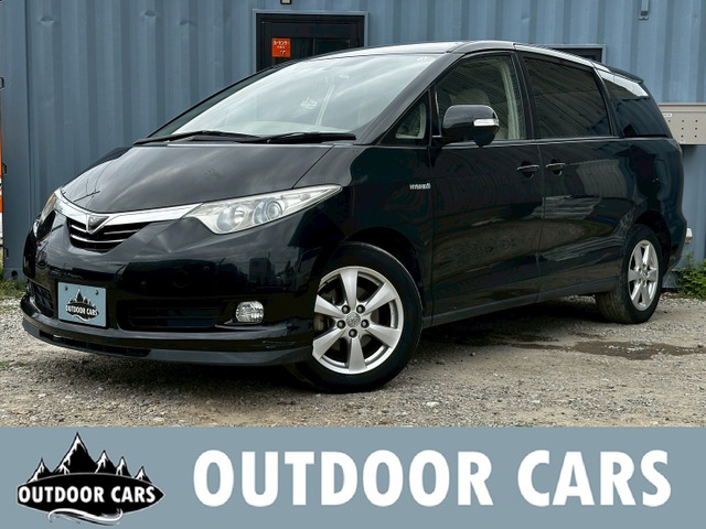 エスティマハイブリッド 2.4 G 4WD 純正ナビTV 後席M 両側PS ETC