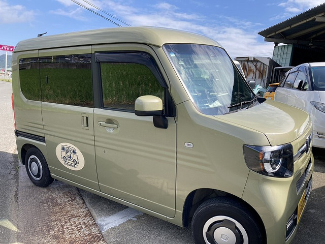 N-VAN +スタイル ファン ターボ ホンダセンシング KIGOMORI 藍染ウッド ナビTV