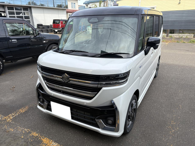スペーシアカスタム ハイブリッド(HYBRID)  XSターボ 4WD 全方位モニター・未使用車