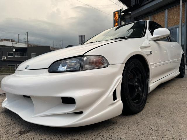 ホンダ シビック EG6 5速 社外エアロ 社外エキマニ エンジンカバー再
