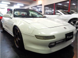 MR-2GTーSターボV型モデルスーパーホワイトカラーノーマルルーフ&3S-GTEターボエンジン5MTミッション&マフラーDampersRAYSアルミ他装備充実車が入庫しました