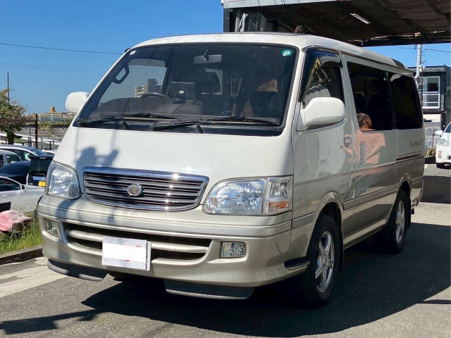 ハイエース 3.0 スーパーカスタムG リビングサルーンEX ディーゼル 3列シート サンル...