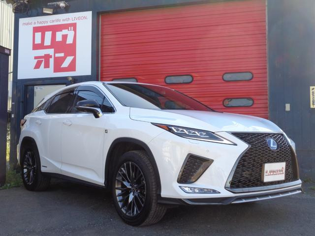 RX450h Fスポーツ 4WD1オーナー 黒革エアシート 純正エンスタ